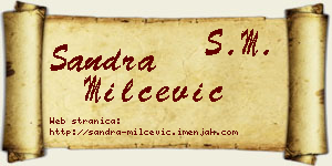 Sandra Milčević vizit kartica